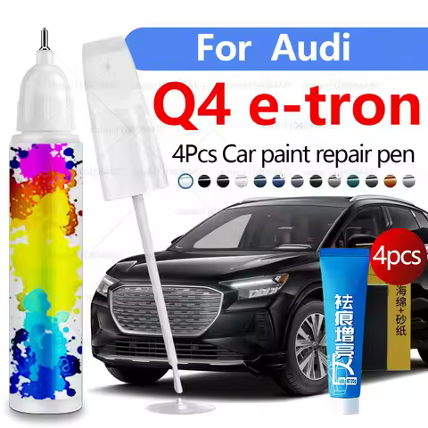 Car Paint Repair Pen For 2021-2025 AUDI Q4 E-Tron Paint Scratch Repair Accessories 4PCS Silver LZ7G 