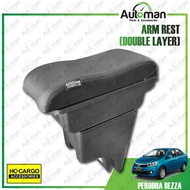 Perodua Bezza HC Cargo Premium USB LED Indicator Double Layer Arm Rest Armrest