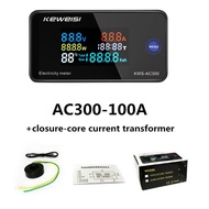 1 cái Vôn kế kỹ thuật số KWS-AC300 AC 50-300V Power Meter LED nguồn AC Meter Power Meter với thiết l