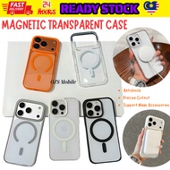 IPH 11 12 13 14 15 16 16e 17 Pro Plus Pro Max fon sarung transparent magnetic phone case casing cove