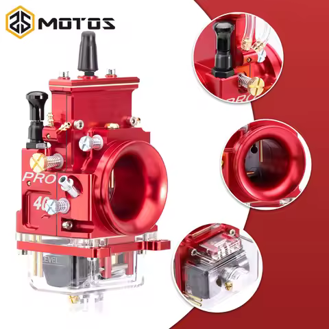 ZS MOTOS 36 38 40MM CNC Lectron Carburetor With Air Fuel Mix Screws For Lectron Billetron PRO Series