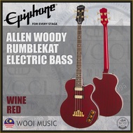 Epiphone Allen Woody Rumblekat Bass Electric Bass Guitar - Wine Red