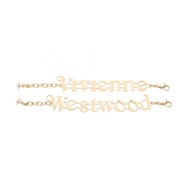 【二手】 Vivienne Westwood Raimunda Twin 手鐲 61020223/02R175 鍍金（Gold GP）女士手鐲，全新