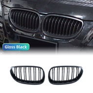 Front Bumper Kidney Grille Grill Hood Mesh Double Line For BMW E60 M5 E61 520i 545i 550i 535i 2003-2