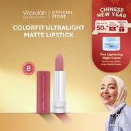 [NEW YEAR SALE] Wardah Colorfit Ultralight Matte Lipstick-Ultra Lightweight Powdery Matte Intense Pi