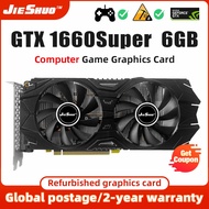 1 JIESHUO GTX1660 Super 6Gb Gaming Graphics Card Nvidia Gtx 1660 Super 6Gb Video Gtx1660s 1660S Graphics Card Gpu GTX 1660S Gaming