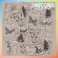 18pcs Stamp Ephemera Stickers