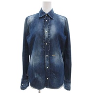 Dsquared2 SQUARE Shirt denim Ruffles Long sleeves Direct from Japan Secondhand