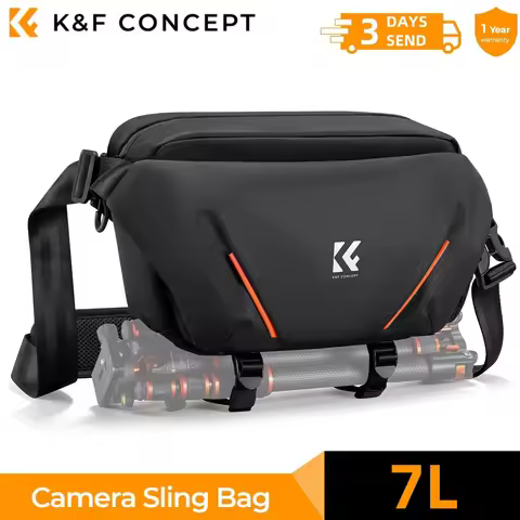 K&F CONCEPT 7L Lightweight Camera Sling Bag Travel Photography Shoulder Bag For Canon Sony Nikon DSL