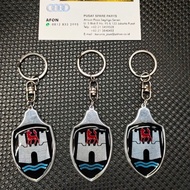 GANTUNGAN VW WOLFBURG BLACK KEYCHAIN IN VW SPARE PARTS, quality VW SPARE PARTS