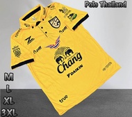 เสื้อโปโล ทีมชาติไทย 2024 ชุดกีฬาราคาถูกเหนือผ้า polyester ( เสื้ออย่างเดียว )