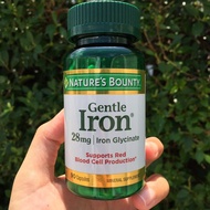 80% OFF Sale!! EXP:08/2024 ธาตุเหล็ก Gentle Iron 28 mg 90 Capsules (Nature's Bounty®)