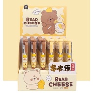 Keqi's Home 8064 String Fun-Sakura Meow Little Bear Cheese Gel Pen Cartoon Student Pen