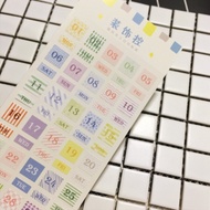 Planner Deco Sticker [Date + Day]