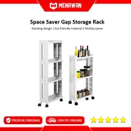 Space Saver Gap Storage Rack Drawer Stacking Multipurpose Kitchen Bathroom Tier Rack