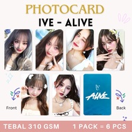 Photocard Ive Alive (6 pcs) - IVE ALIVE Premium PC Photocard 2 Sides Kpop Card Merch Unofficial phot