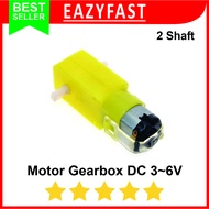 Dinamo Motor DC Gearbox Gear Box Robot Mobil Car Kuning 3 - 6