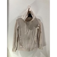 Jacket size XS women's beige cream cotton t-shirt