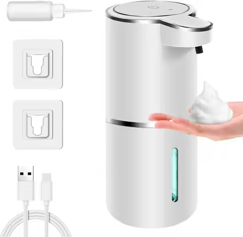 Automatic Soap Dispenser Touchless Foaming Soap Dispenser 380ml USB Rechargeable Electric 4 Level Ad
