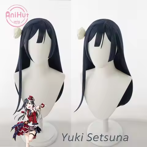 【Anihut】Yuki Setsuna Cosplay Wig Lovelive Nijigasaki High School Idol Club Cosplay Hair Yuki Setsuna