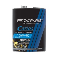 EXN Carios SAE 10W40  – PAO  &amp; Molytech Semi Synthetic Engine Oil (4Liter) For Proton , Perodua , Honda , Toyota , Kia