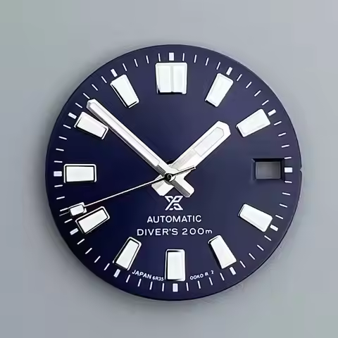 NH35 28.5mm Dial Green Luminous For 62MAS Mod SPB143J1/SPB253J1 Tiger Whale Case Fit NH35 NH36 Movem