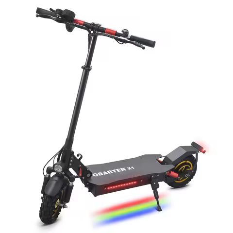 45KM/H 50KM Range Electric Scooter for Adult,48V/21AH Battery 10'' Off Road Tire,Dual Hydraulic Shoc