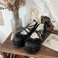 摩多MODO蛋糕蕾蕾黑色lolita厚底鞋