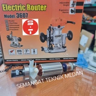 TERBARU ARMATURE ANGKER 3607 MESIN HAND TRIMMER MINI PROFIL ROUTER 1/4