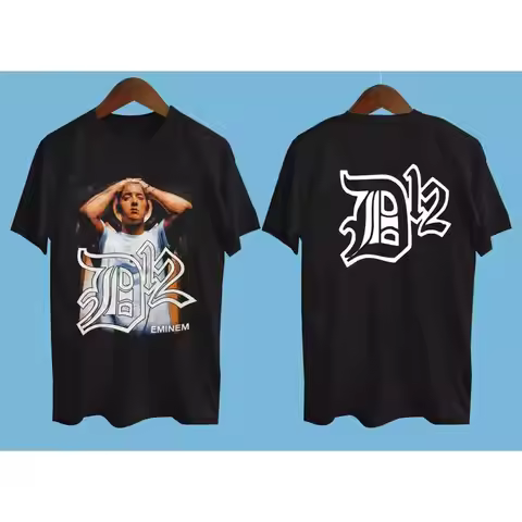 Eminem D12 Vintage Double Sided shirt Cotton T