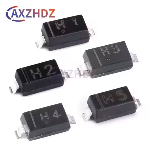 100PCS MMSZ5241B H1 11V MMSZ5242B H2 12V MMSZ5243B H3 13V MMSZ5244B H4 14V MMSZ5245B H5 15V T1G 350m