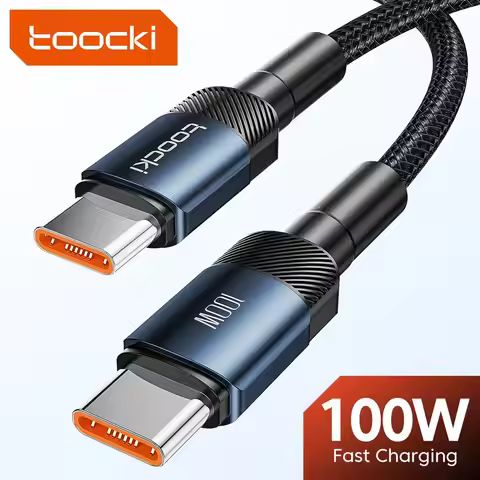 Toocki USB Type C to USB C Cable 100W PD 3.0 QC4.0 Fast Charging Type C to Type C Cable for Macbook 