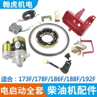 Air-Cooled Diesel Machine Microcultivator Accessories 173F 186FA 188F 192 Electric Starter Starter M