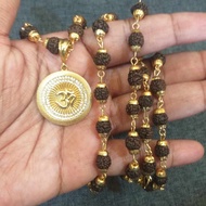 Trishulam Rudraksh Shiva OM Mala / Necklace ( Ready Stock )