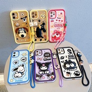 3D Cartoon Kuromi Bear Dog Briquettes Doll Phone Casing For Vivo Y78 Y85 Y89 V9 Y91 Y95 Y93 Y93S Y91