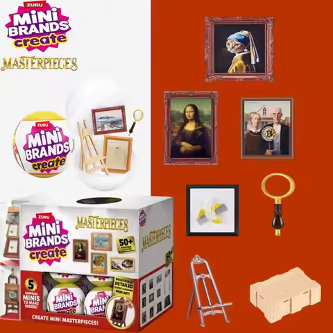 ZURU Toys Mini Brands Create Blind Box Toys Surprise Box Masterpieces Series 5 Surprise Toys for Gir
