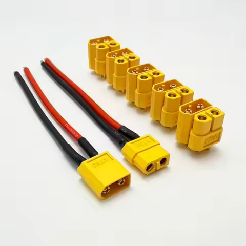 XT60 Male Female Bullet Connectors Plug Adapter With 14AWG 100mm Silicon Wire XT-60 Male Female Conn