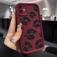 FOR VIVO V70 V60E V50 V40 S19 PRO Y22S Trendy Lips Print Casing Full Protective Cover Silicone Case