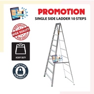 10 Step Single Ladder Aluminium Single Sided Ladder / Tangga 10 Step