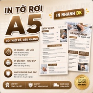 Print Couche KT A5 paper flyers