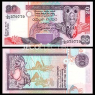 Dijual Sri Lanka 20 Rupees Uang Kertas Asing Lama Murah