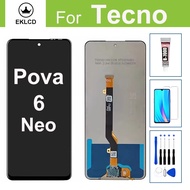 6.78" For Tecno Pova 6 Pova6 Neo 4G LCD Display Touch Screen Digitizer Assembly Mobile Phone Repair 