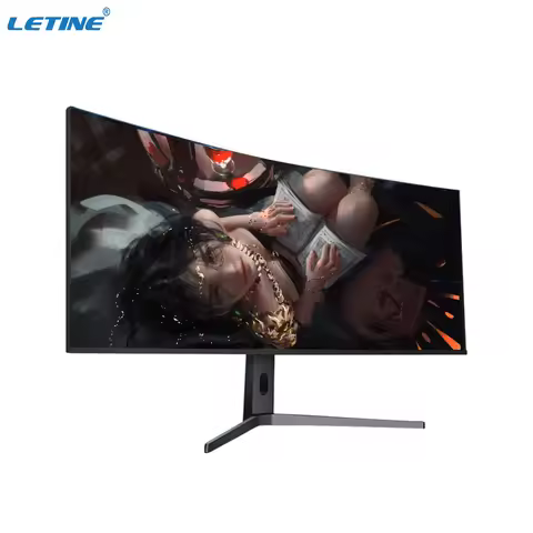 34inch Curved LED Gaming Monitor 165Hz 3440x1440P 400cd/m2 Anti-blue Light 21:9 Aspect Ratio for Sub