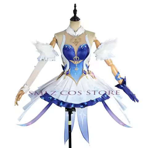 Smlz Cos Genshin Impact Odette Dress Game Odette Wig Outfit Party Cosplay Costume
