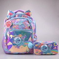 Australia smiggle Large Space Cat School Bag Pencil Case Children Cartoon Animal Backpack Series New Zealand Direct Mail