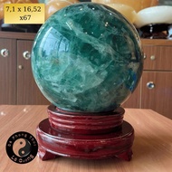 Natural Fluorite Stone Ball. Diameter from 16 to 17cm, weight from 7 to under 8kg.