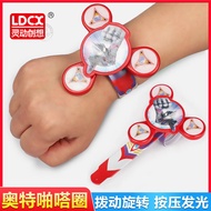 Smart Ultraman Toy DiGa Zeta Ring Pop Snap Ring Litga Children's Luminous Snap Watch Bracelet