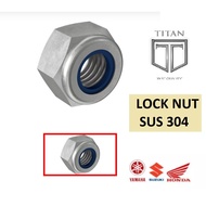 5pcs SUS 304 Lock Nut M8 M10/ M12 Anti-Slip Nylon Nut 8MM 10MM 12MM