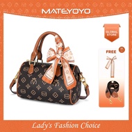 MATEYOYO wanita Handbag PU kulit wanita Tote Bag bahu Sling selempang Bag krismas Xmas hadiah untuk 