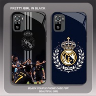 HK-22 FC Real Madrid Glass Casing for Xiaomi Redmi Note poco M5S 10S M3 SE 11 M4 10T 10 11S Pro 5G